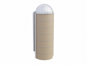 Farm Silo Model 3D