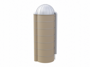 Farm Silo Model 3D
