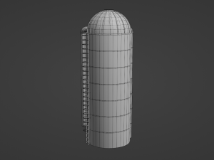 Farm Silo Model 3D