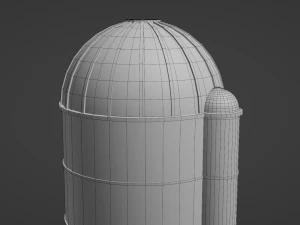 Farm Silo 3D Model