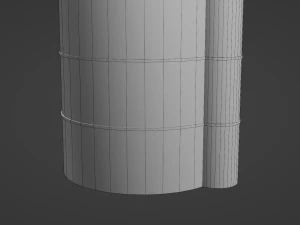 Farm Silo 3D Model