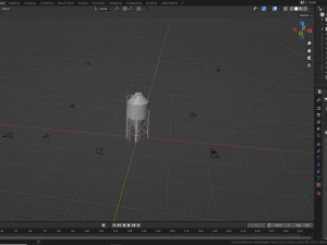 Tramoggia agricola Modello 3D