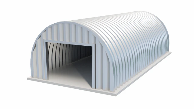 Metal Farm Shed 3D Model .c4d .max .obj .3ds .fbx .stl .blend 