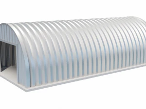 Metal Farm Shed 3D Model