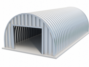 Metal Farm Shed 3D-Modell
