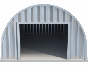 Metal Farm Shed 3D-Modell