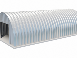 Metal Farm Shed 3D-Modell