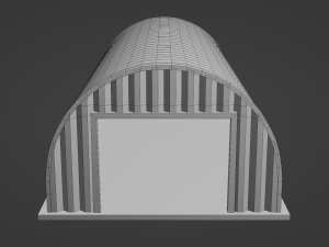 Metal Farm Shed 3D-Modell