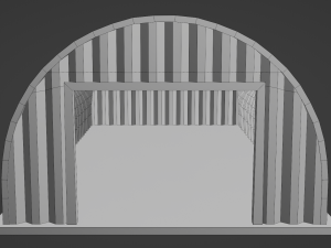 Metal Farm Shed 3D-Modell