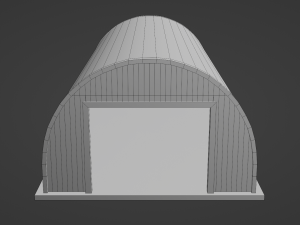Metal Farm Shed 3D-Modell