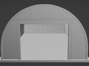 Metal Farm Shed 3D-Modell