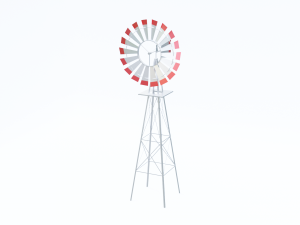 Metal Frame Windmill 3D Модель