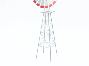 Metal Frame Windmill 3D Model