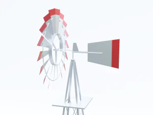 Metal Frame Windmill 3D Model