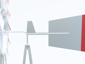 Metal Frame Windmill Model 3D