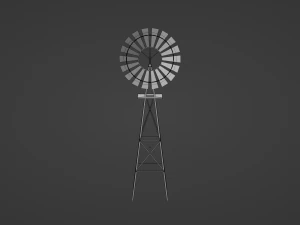Metal Frame Windmill 3D Model