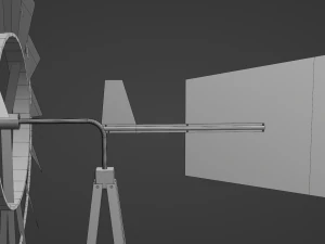 Metal Frame Windmill 3D Model
