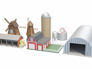 Farm Building Collection 2 3D Model