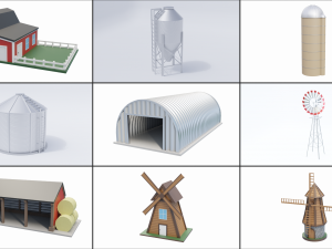 Farm Building Collection 2 Modello 3D
