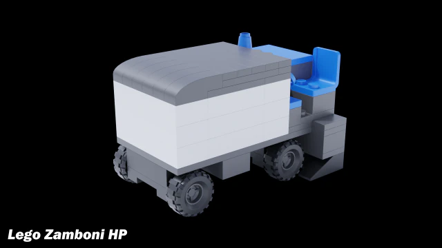 Lego Zamboni 3D Model .c4d .max .obj .3ds .fbx .stl .blend 