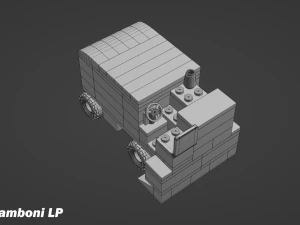Lego Zamboni 3D Model