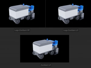 Lego Zamboni 3D Model