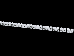 Lego Brick Letter Collection 3D 모델