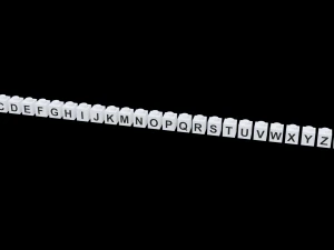 Lego Brick Letter Collection 3D Model