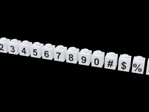 Lego Brick Letter Collection 3D 모델