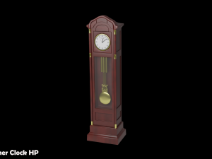 Grandfather Clock Set 3D Модель