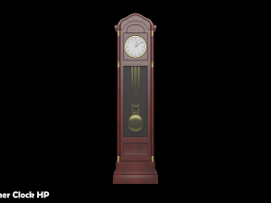 Grandfather Clock Set 3D Модель
