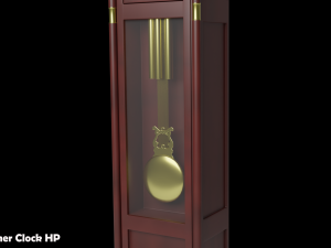 Grandfather Clock Set 3D Модель