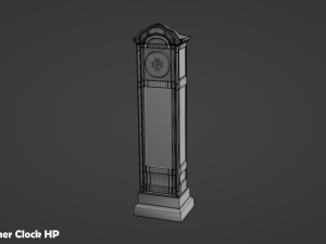Grandfather Clock Set 3D Модель