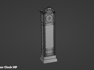 Grandfather Clock Set 3D Модель