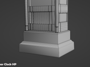 Grandfather Clock Set 3D Модель