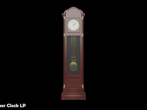 Grandfather Clock Set 3D Модель
