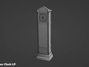Grandfather Clock Set 3D Модель