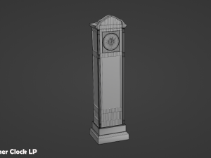 Grandfather Clock Set 3D Модель