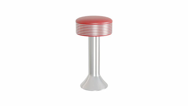 Taburete de bar retro 1 Modelo 3D .c4d .max .obj .3ds .fbx .stl .blend 