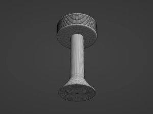Taburete de bar retro 1 Modelo 3D