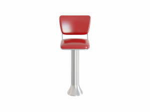 Retro Bar Stool 4 Modelo 3D