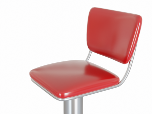 Retro Bar Stool 4 Modelo 3D
