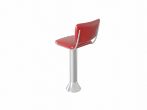 Retro Bar Stool 4 Modelo 3D