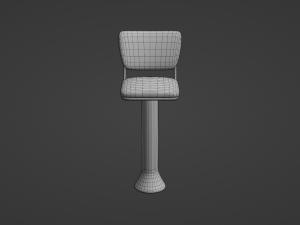 Retro Bar Stool 4 Modelo 3D