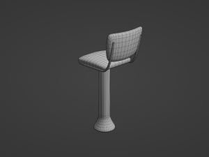 Retro Bar Stool 4 Modelo 3D
