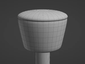 Taburete de bar retro 5 Modelo 3D