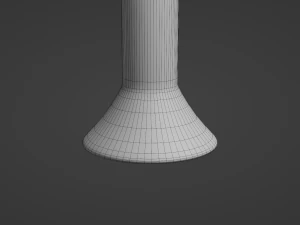 Taburete de bar retro 5 Modelo 3D