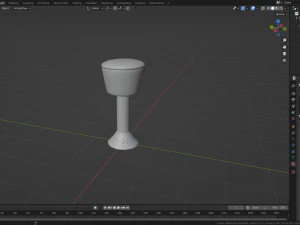 Taburete de bar retro 5 Modelo 3D
