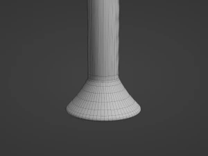 Taburete de bar retro 6 Modelo 3D