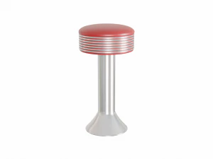 Retro Bar Stool Collection 3D Model